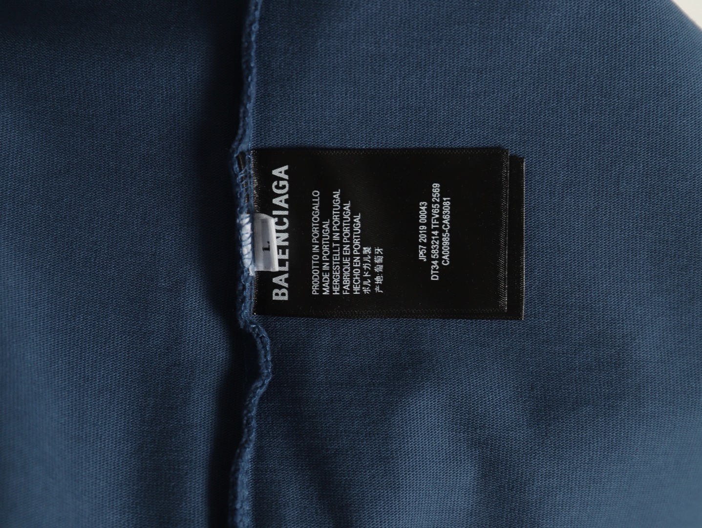 Ba*len*cia*ga 3m printed washed short sleeves tsk1