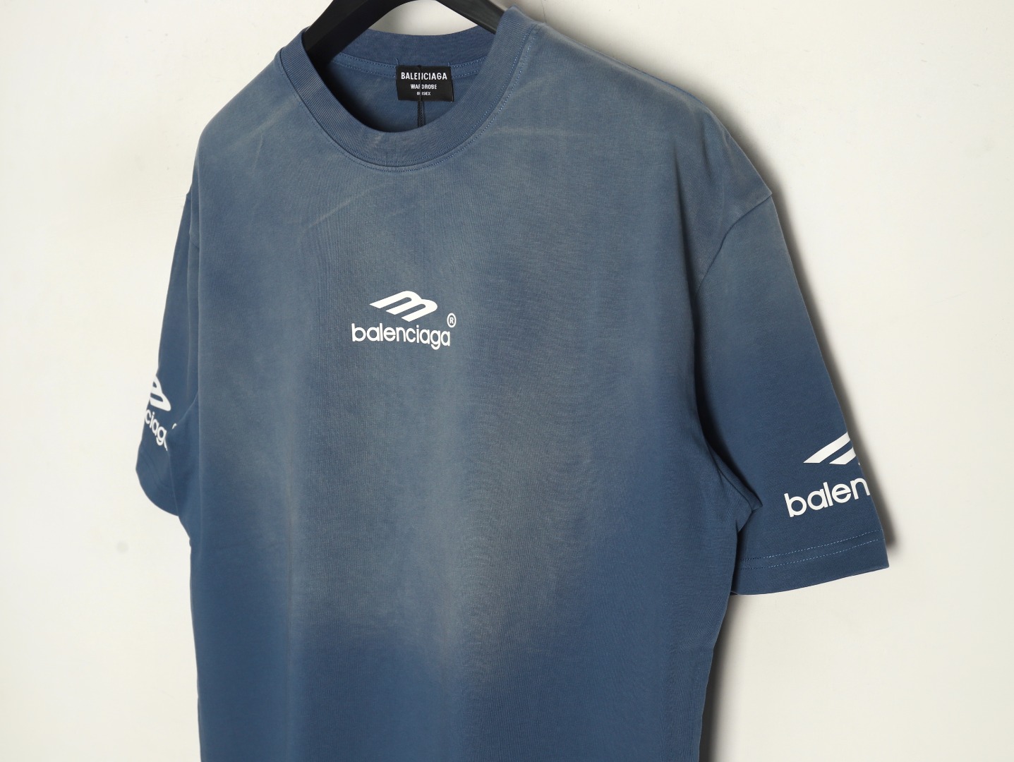 Ba*len*cia*ga 3m printed washed short sleeves tsk1