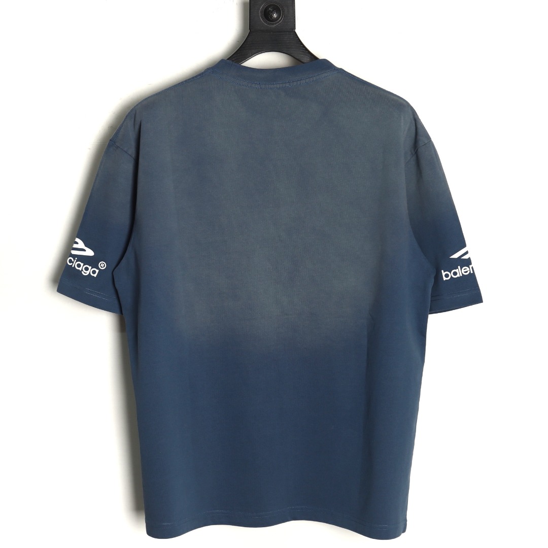 Ba*len*cia*ga 3m printed washed short sleeves tsk1