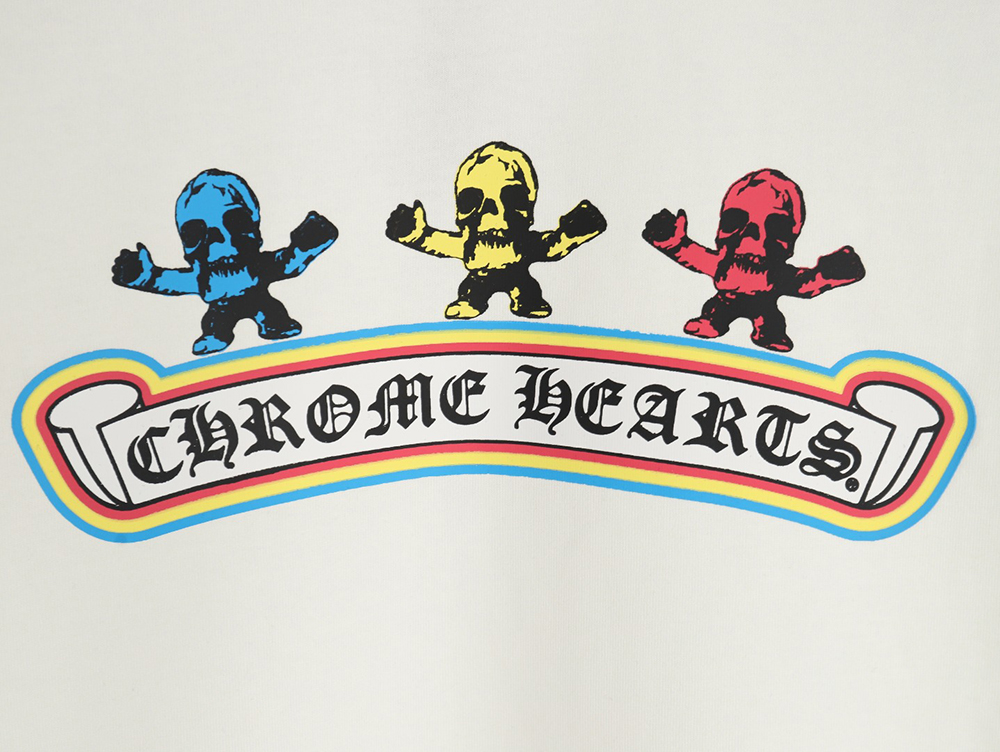 Ch**me He**ts skull cartoon short sleeve t-shirt