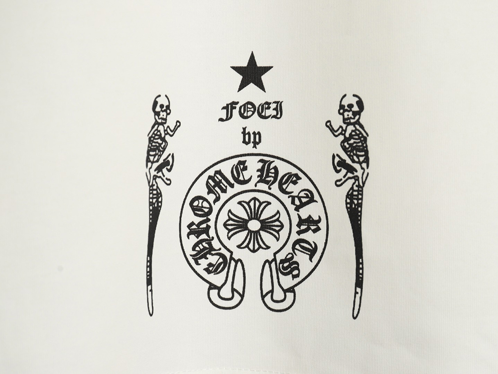 Ch**me He**ts skull cartoon short sleeve t-shirt