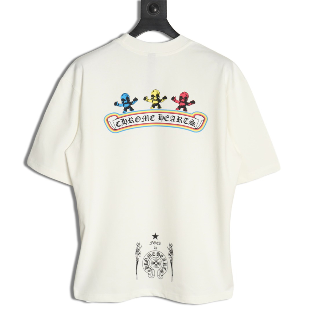 Ch**me He**ts skull cartoon short sleeve t-shirt