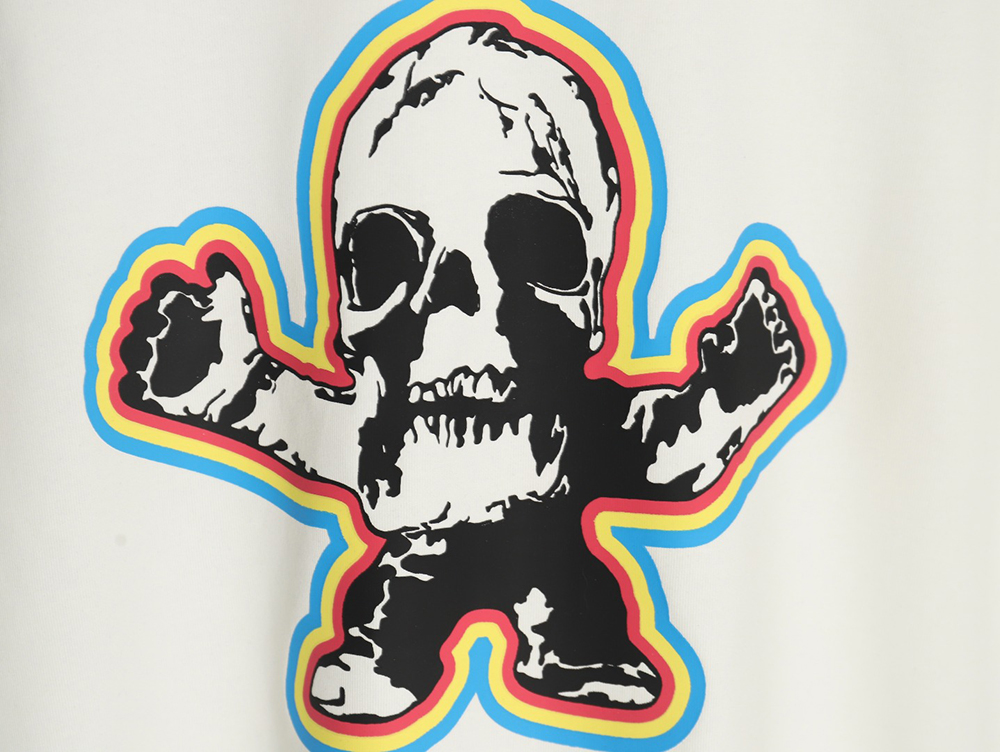 Ch**me He**ts skull cartoon short sleeve t-shirt