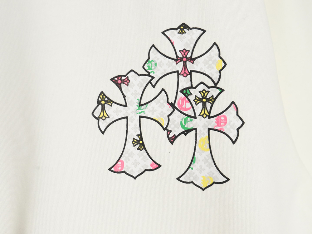 Ch**me He**ts sanskrit cross embroidered t-shirt