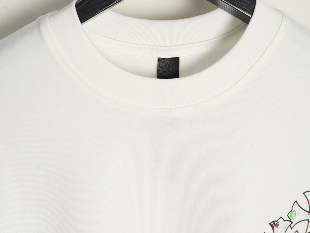 Ch**me He**ts sanskrit cross embroidered t-shirt