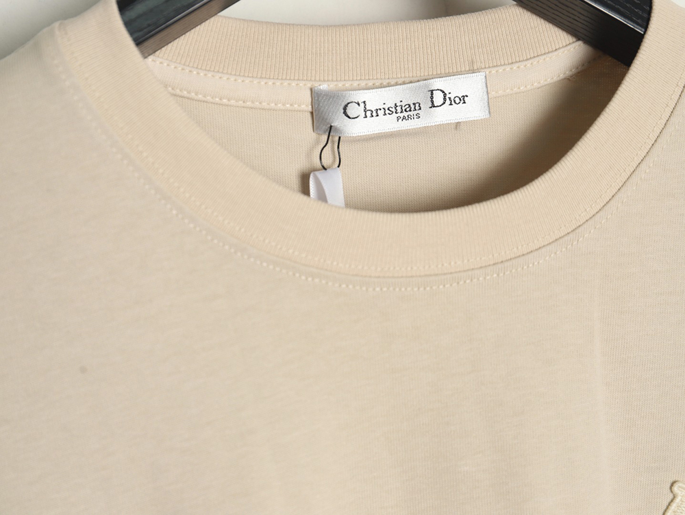 D*or letter patch embroidered short sleeve t-shirt tsk1