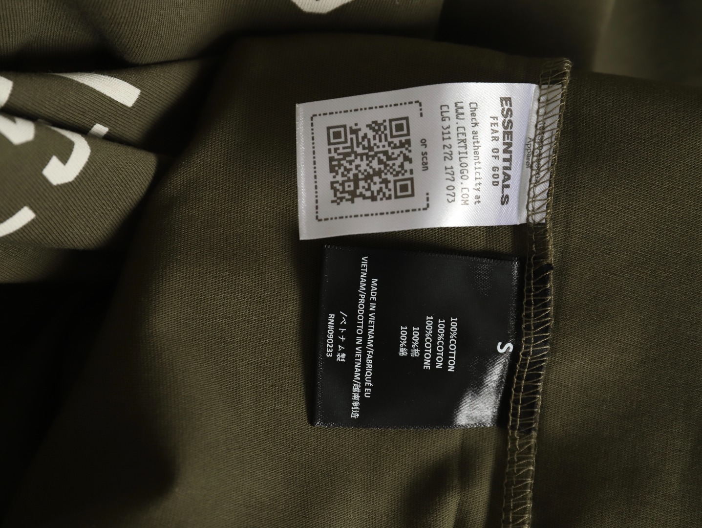 Fear Of God chest arc print short sleeves