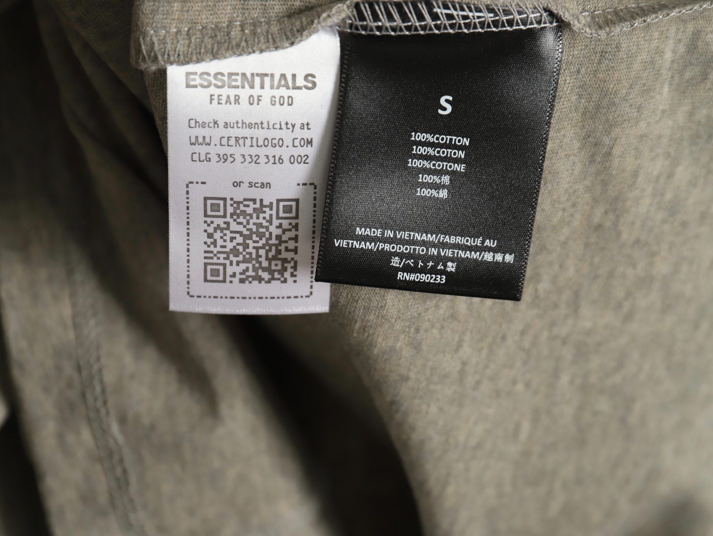 Fear Of God chest arc print short sleeves TSK2