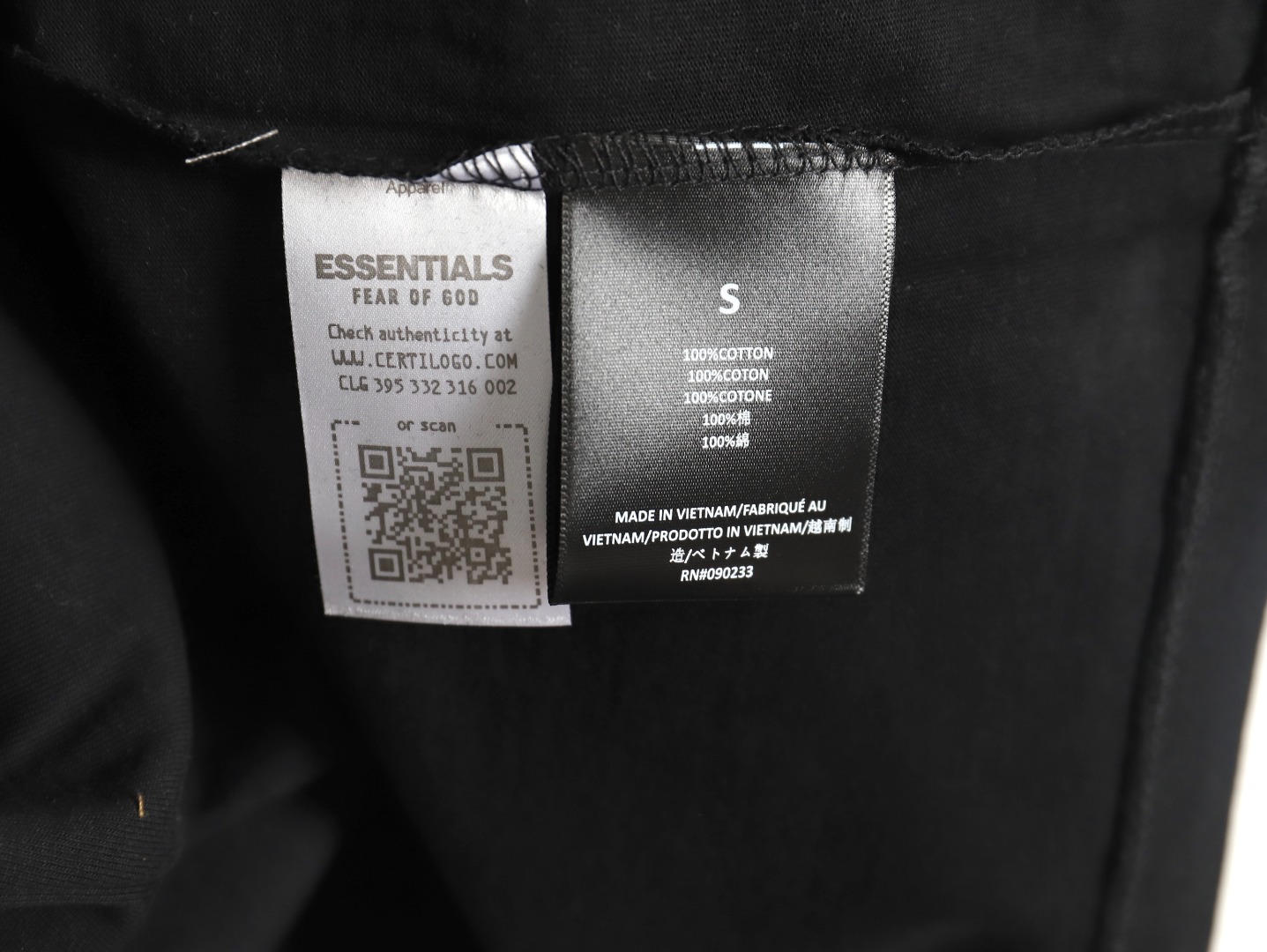 Fear Of God chest arc print short sleeves TSK3