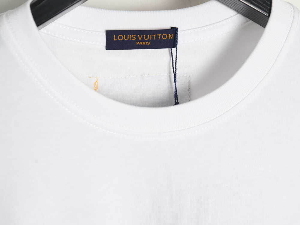 l0*is V*t0n pearl slogan print short sleeves