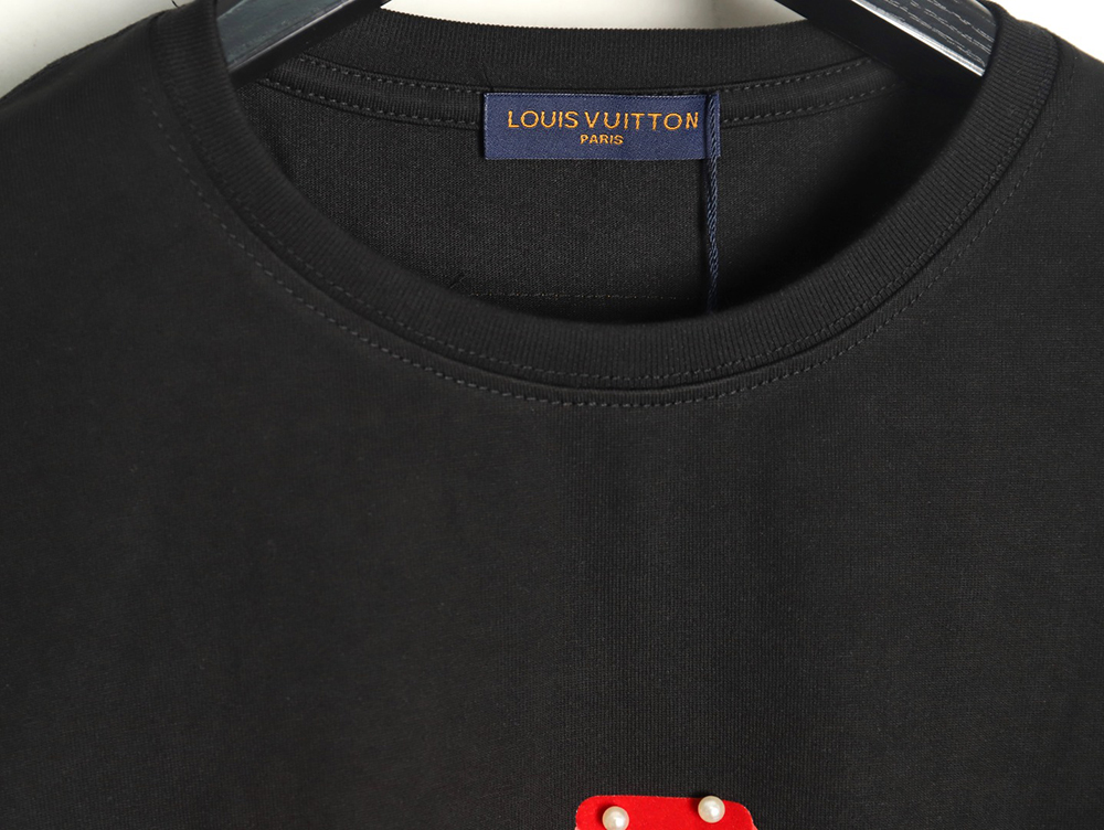 l0*is V*t0n pearl slogan print short sleeves tsk1