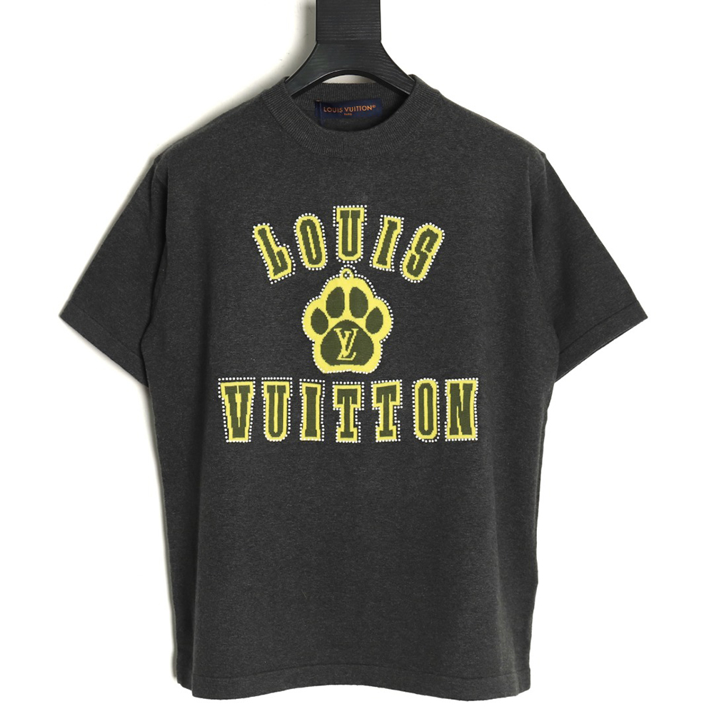 l0*is V*t0n yellow knitted short-sleeved t-shirt