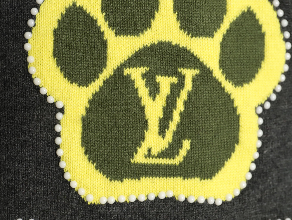 l0*is V*t0n yellow knitted short-sleeved t-shirt