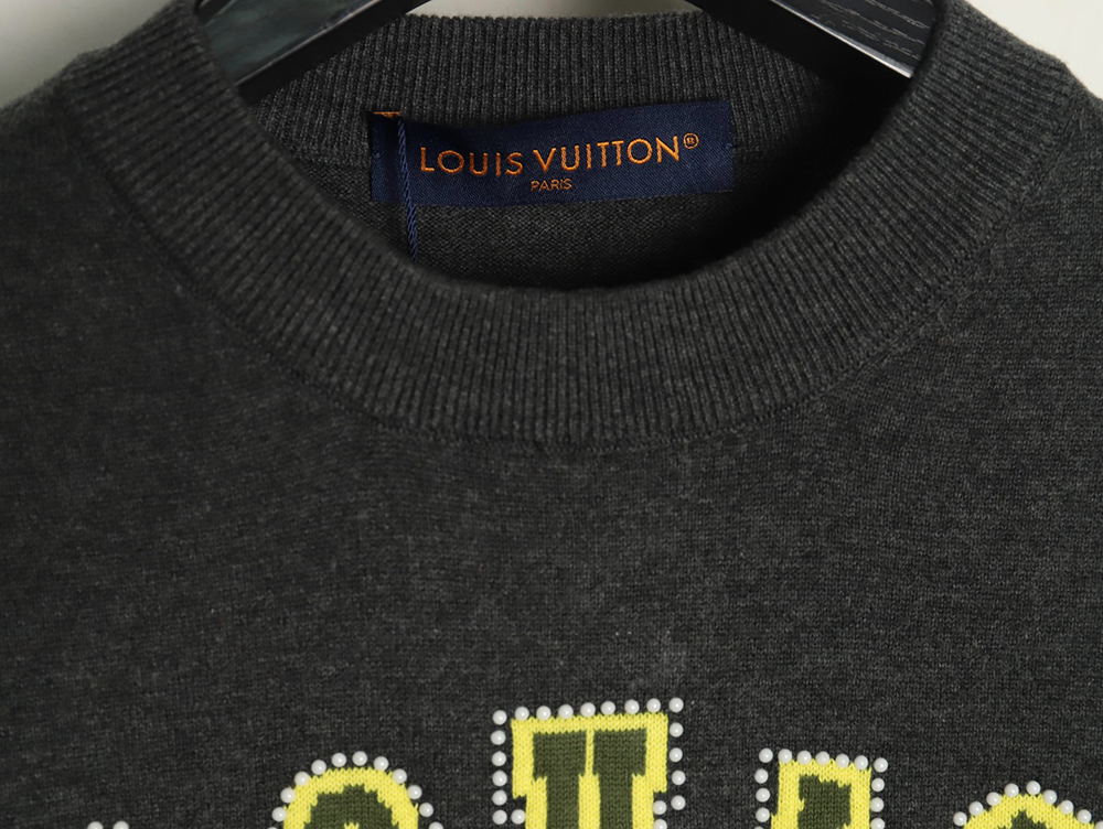 l0*is V*t0n yellow knitted short-sleeved t-shirt