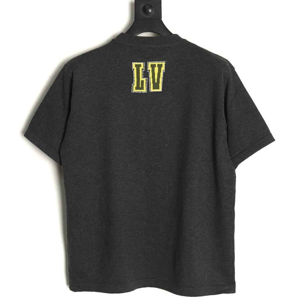 l0*is V*t0n yellow knitted short-sleeved t-shirt