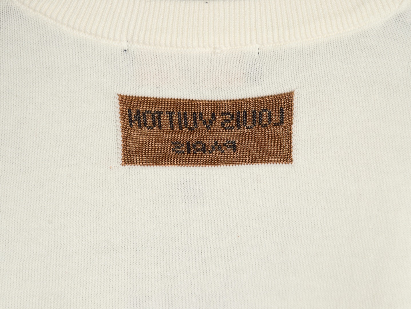 l0*is V*t0n airplane jacquard crew neck knit short sleeves