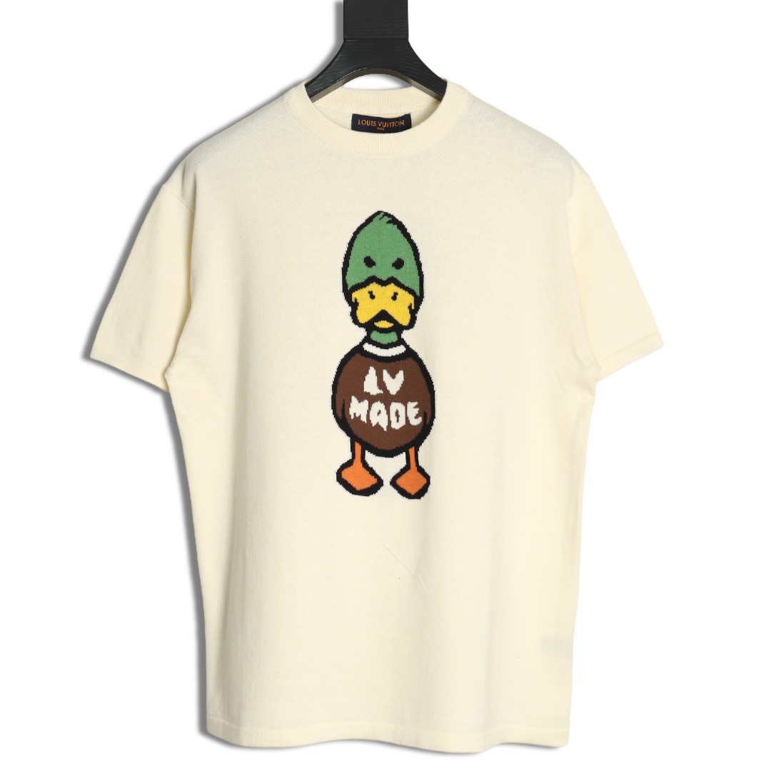 l0*is V*t0n duck pattern wool short sleeves