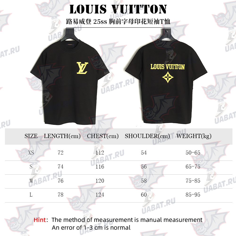 l0*is V*t0n chest lettering print short sleeve t-shirt tsk1