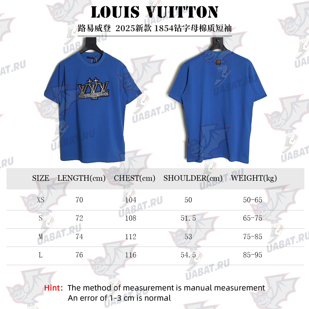 l0*is v*t0n 1854 Di*m*nd letters cotton short sleeves