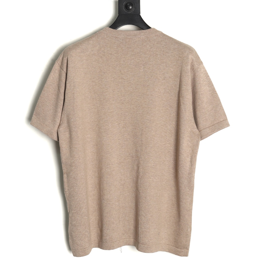 l0*is V*t0n lettering pattern short sleeve