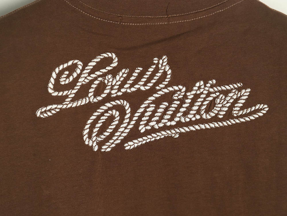 l0*is V*t0n rope knot embroidered short sleeve