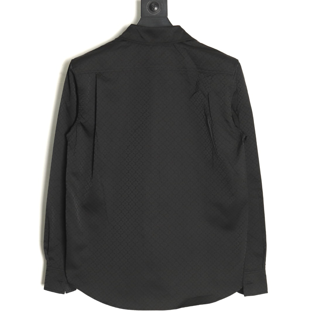 l0*is V*t0n dark pattern monogram full print jacquard shirt tsk1