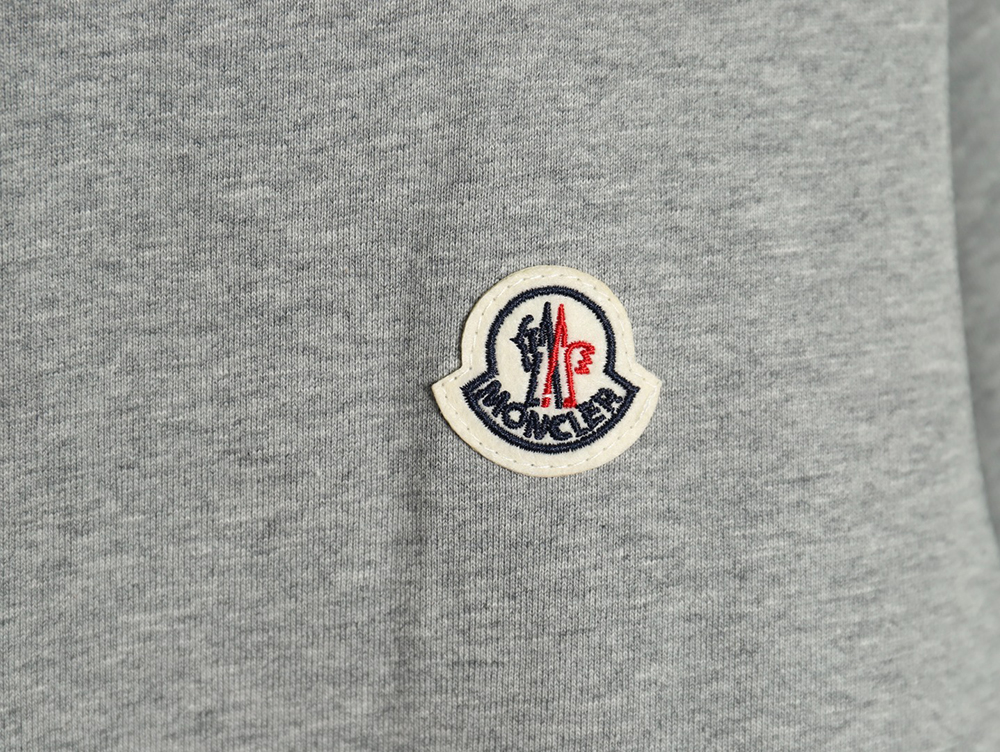 Moncler embroidered letter jacquard short-sleeved T-shirt