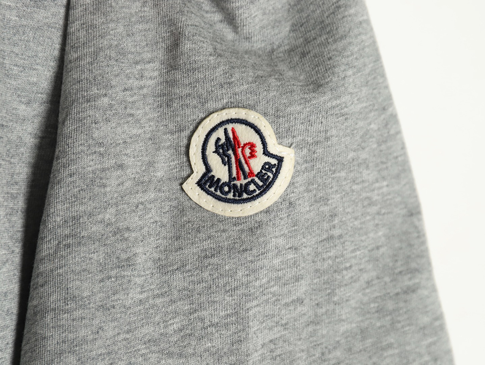 Moncler embroidered letter jacquard short-sleeved T-shirt