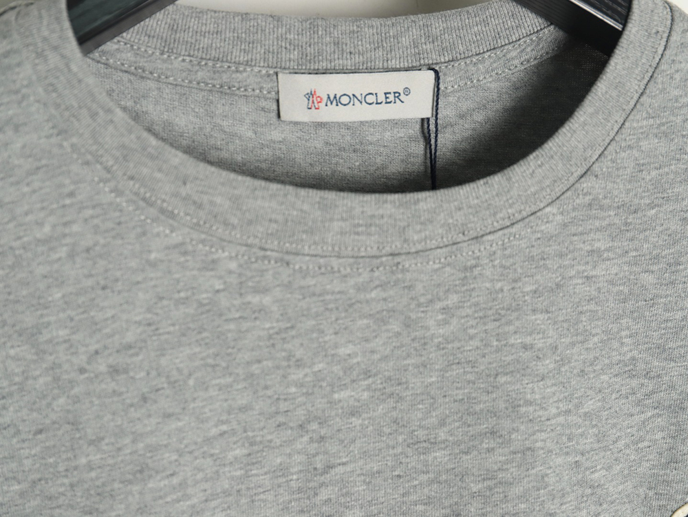 Moncler embroidered letter jacquard short-sleeved T-shirt