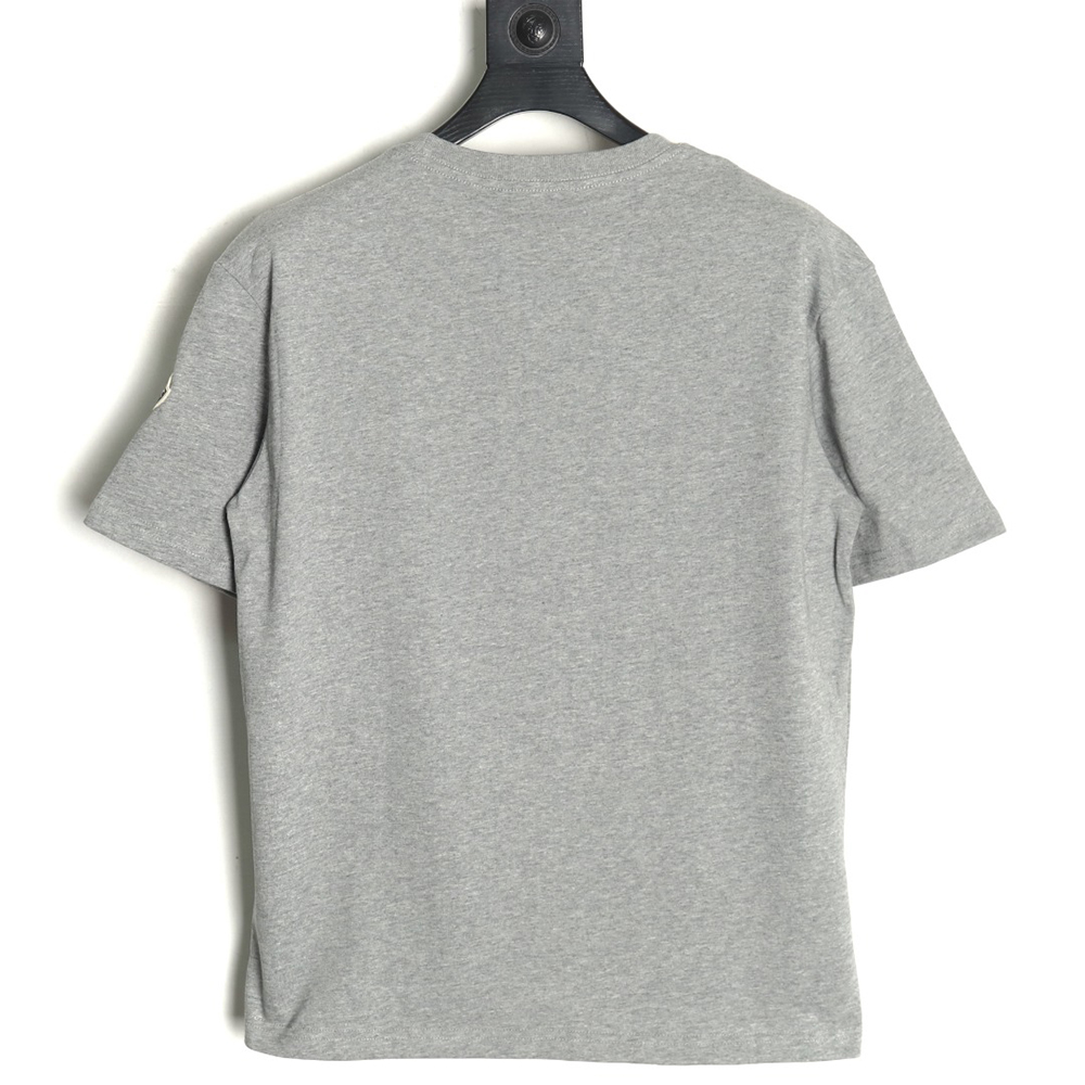 Moncler embroidered letter jacquard short-sleeved T-shirt