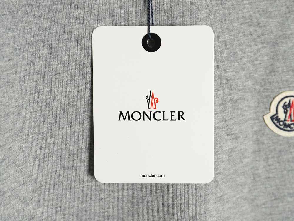Moncler embroidered letter jacquard short-sleeved T-shirt