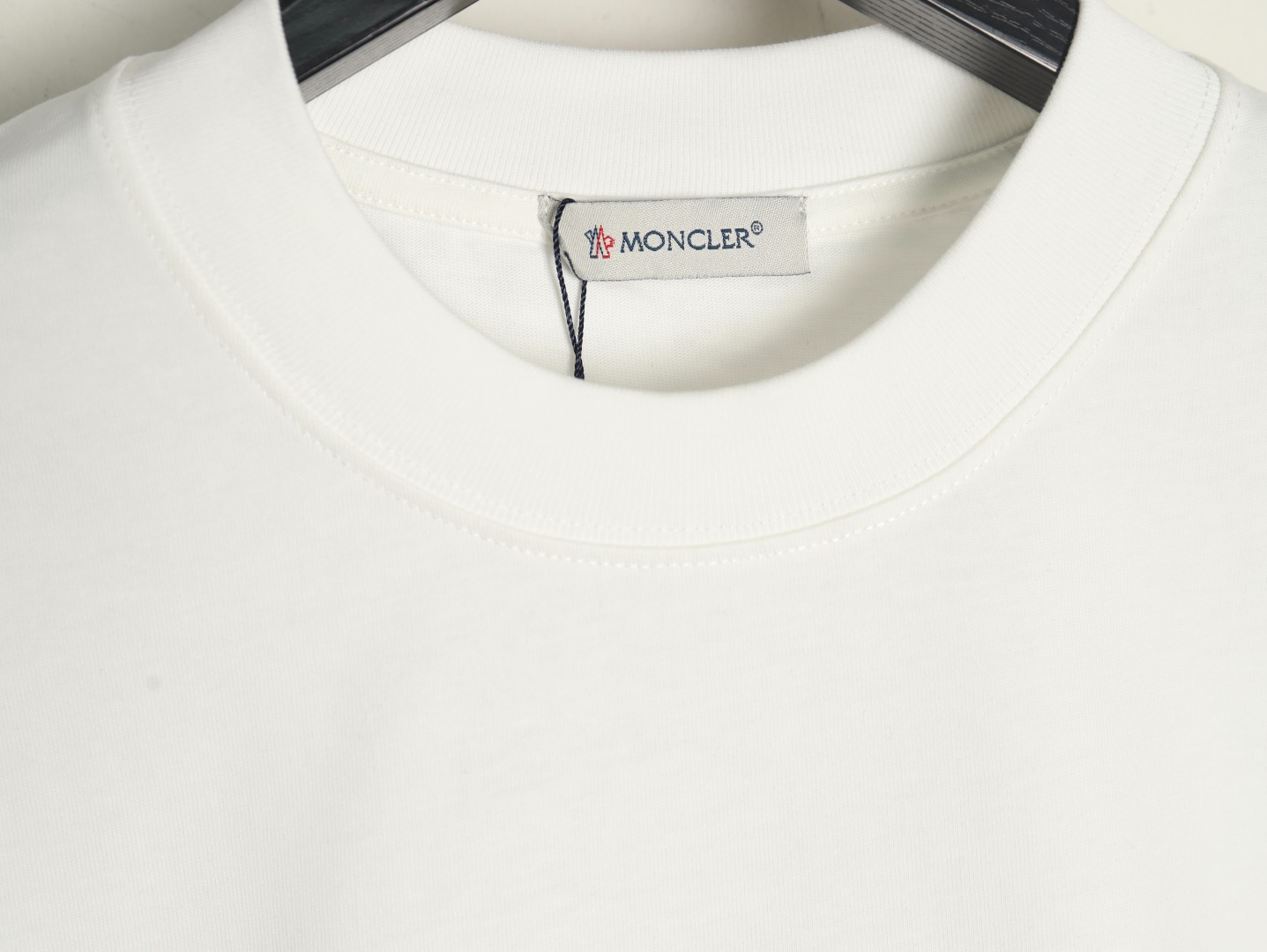 Moncler pixel fuzzy foam logo printed short-sleeved T-shirt