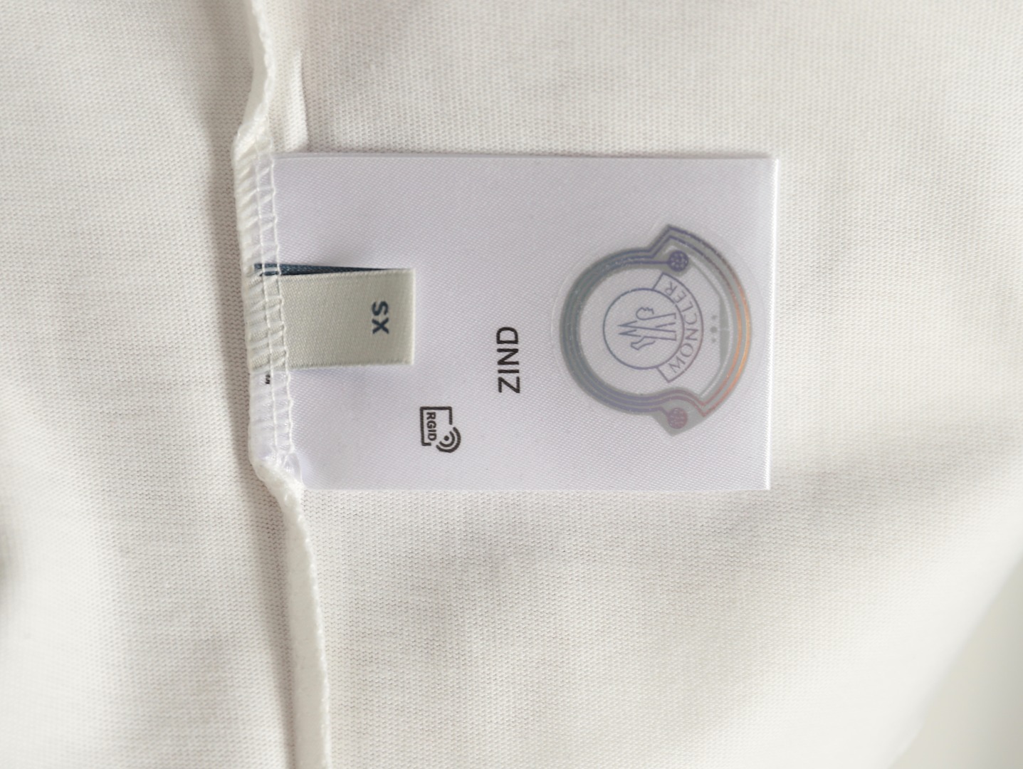 Moncler pixel fuzzy foam logo printed short-sleeved T-shirt