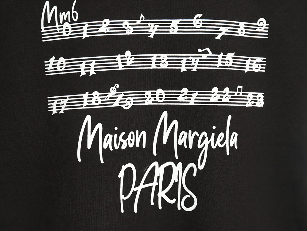 ma*s*n Ma*i*la musical note letter print short-sleeved t-shirt tsk1