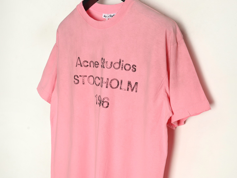 Acne Studios Gradient Mottled 1996 Lettering Print Short Sleeve T-shirt