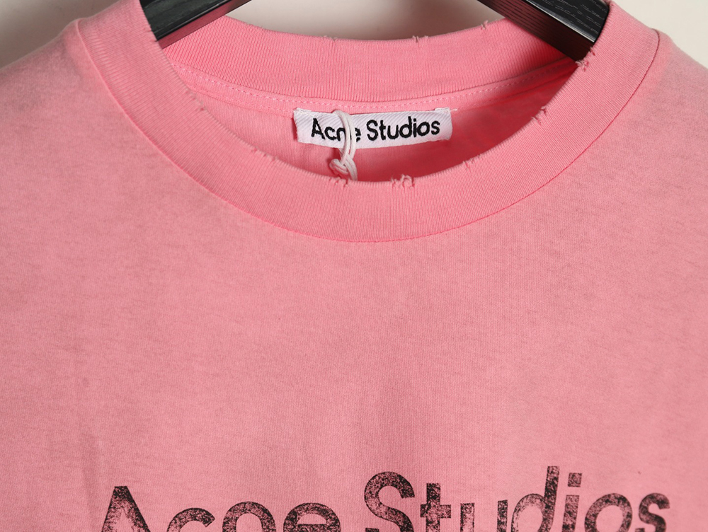Acne Studios Gradient Mottled 1996 Lettering Print Short Sleeve T-shirt