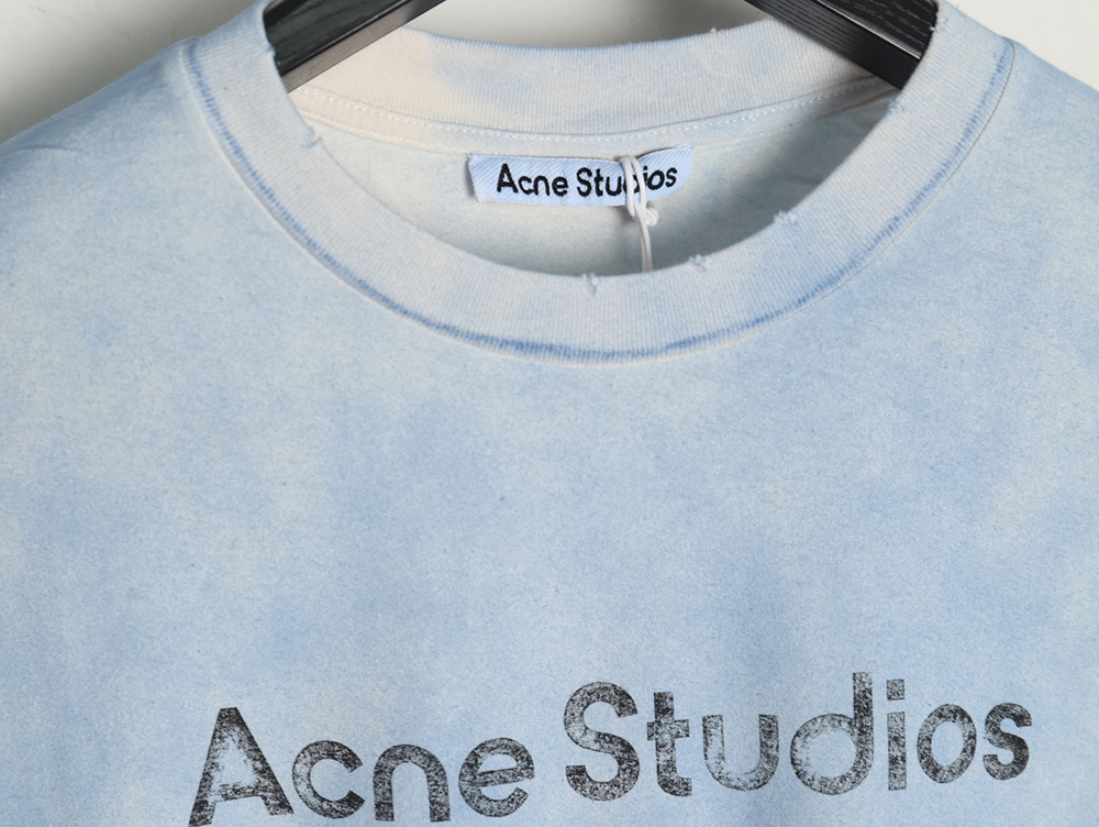 Acne Studios Gradient Mottled 1996 Lettering Print Short Sleeve T-shirt TSK1
