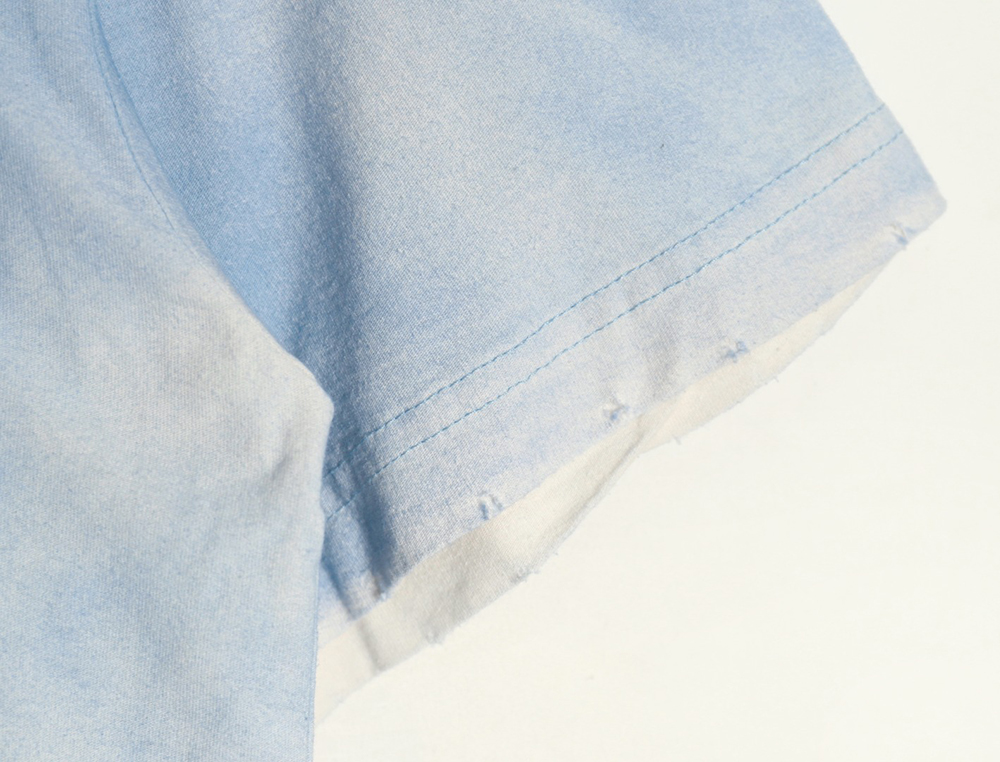 Acne Studios Gradient Mottled 1996 Lettering Print Short Sleeve T-shirt TSK1