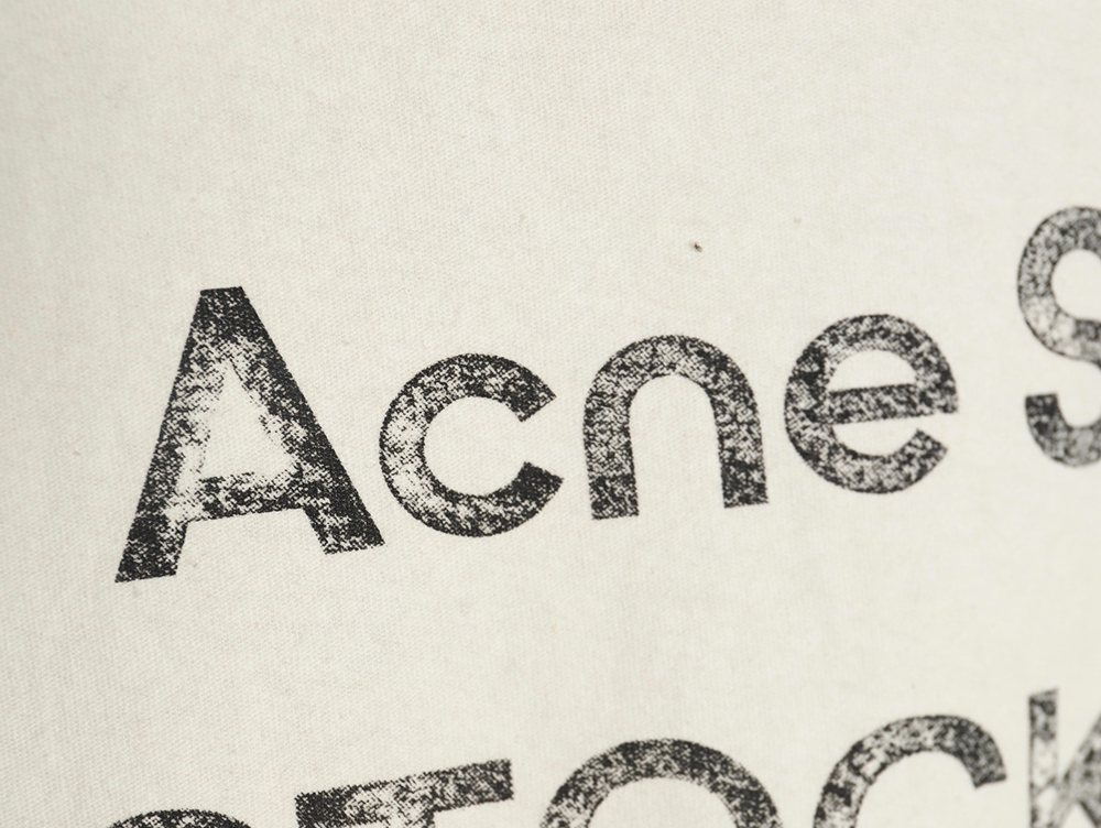 Acne Studios Gradient Mottled 1996 Lettering Print Short Sleeve T-shirt TSK2