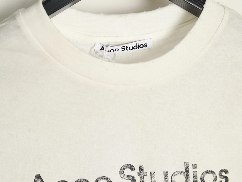 Acne Studios Gradient Mottled 1996 Lettering Print Short Sleeve T-shirt TSK2