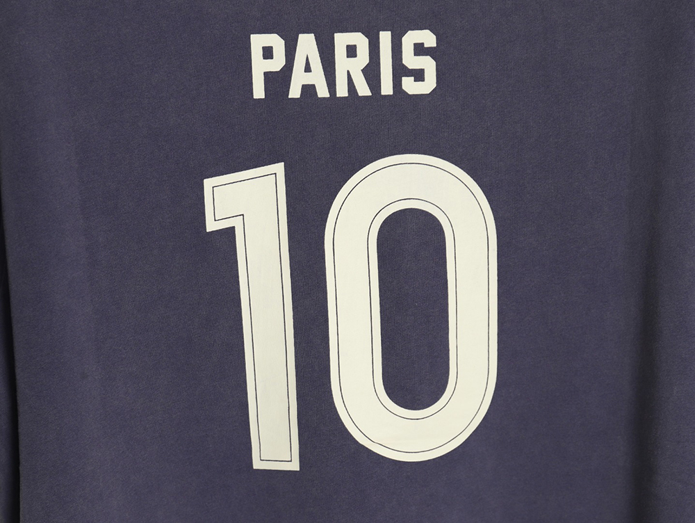 Ba*len*cia*ga e-sports letter washed short sleeve t-shirt