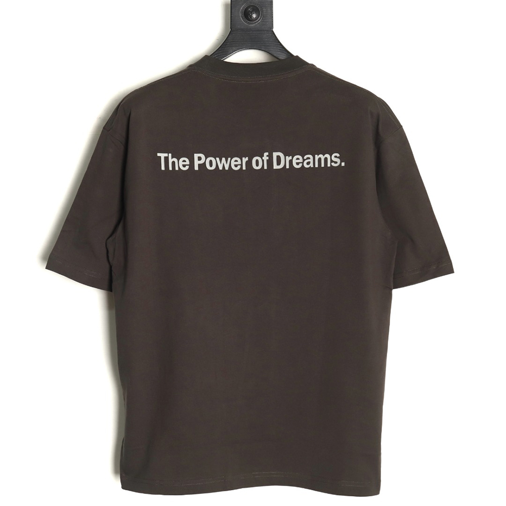 Ba*len*cia*ga square double b lock print short sleeve t-shirt