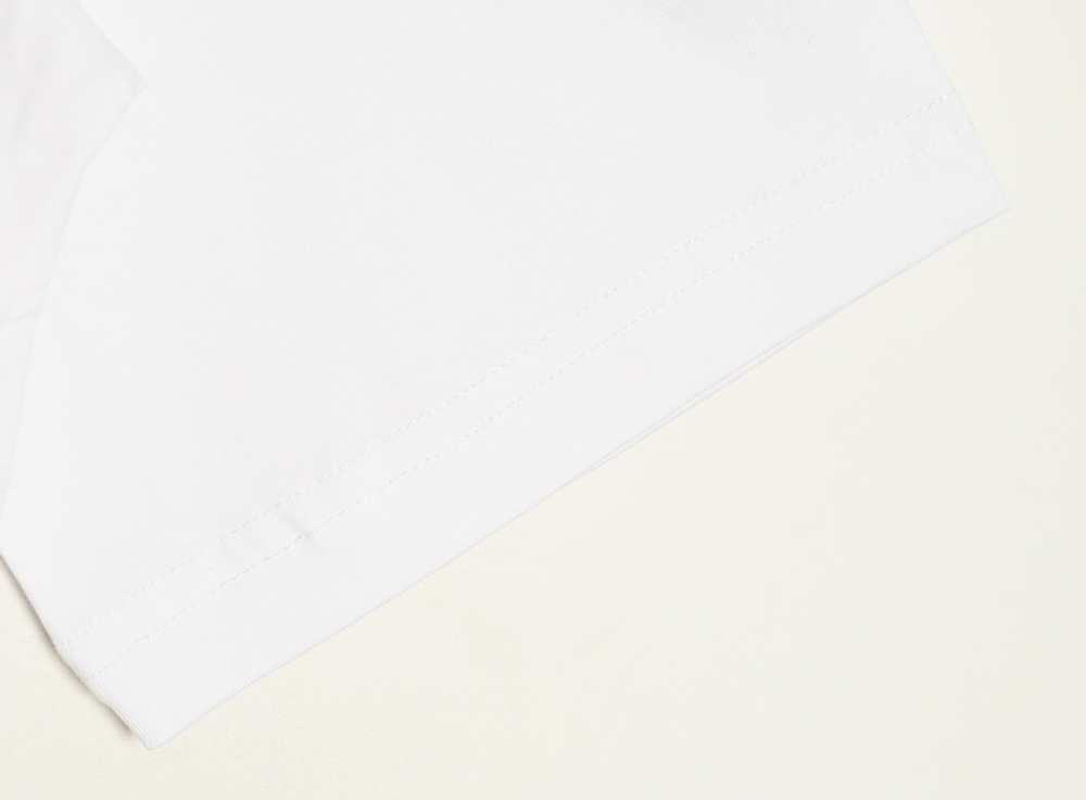 Ba*len*cia*ga mottled letters ink print short sleeve t-shirt