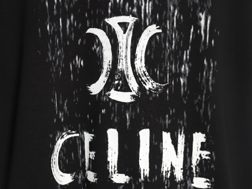 Ce**e distressed logo print short sleeves tsk1