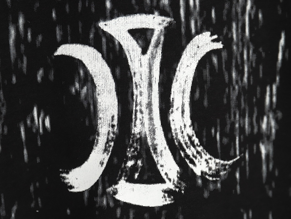 Ce**e distressed logo print short sleeves tsk1