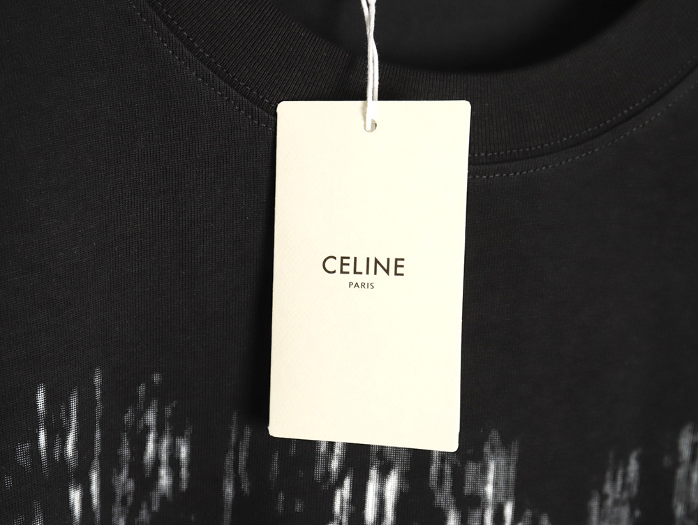 Ce**e distressed logo print short sleeves tsk1