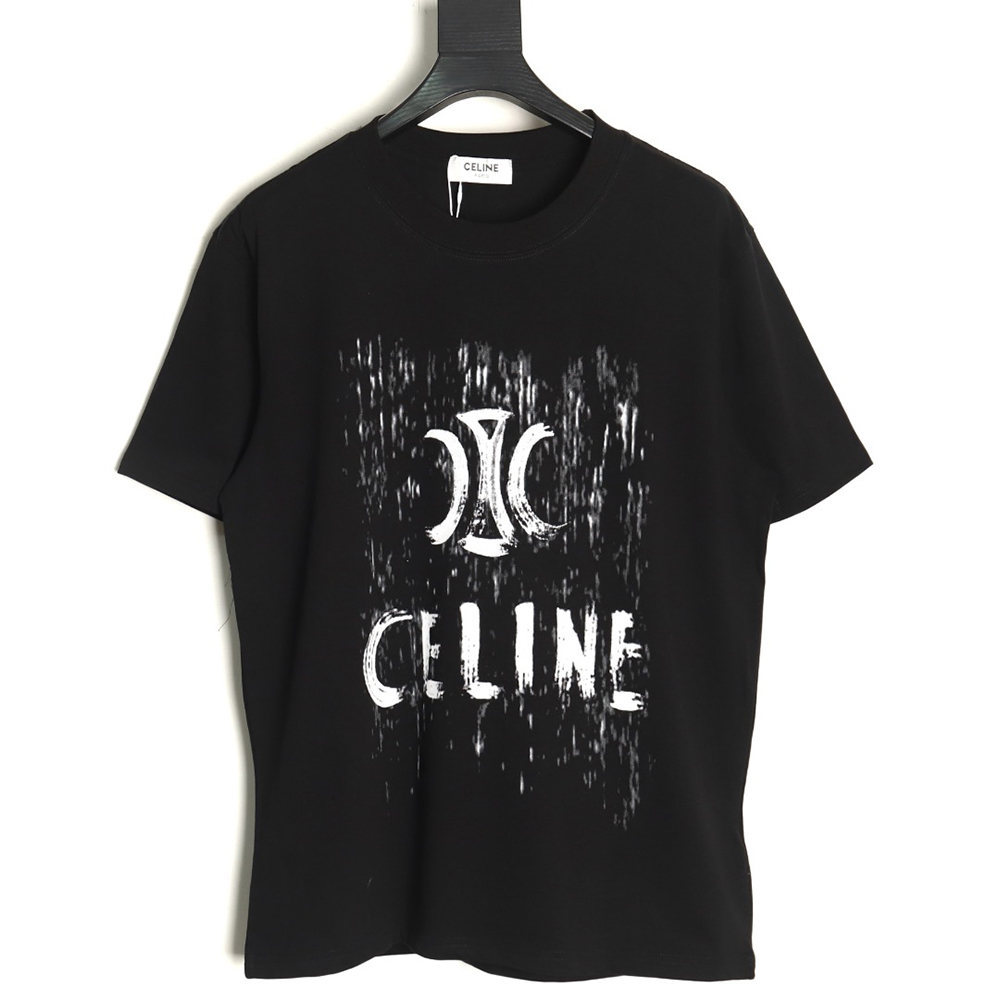 Ce**e distressed logo print short sleeves tsk1