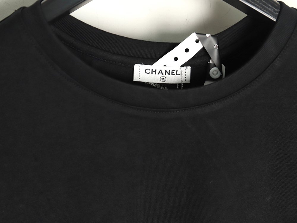 Ch*el hand-painted graffiti letters short sleeve tsk1