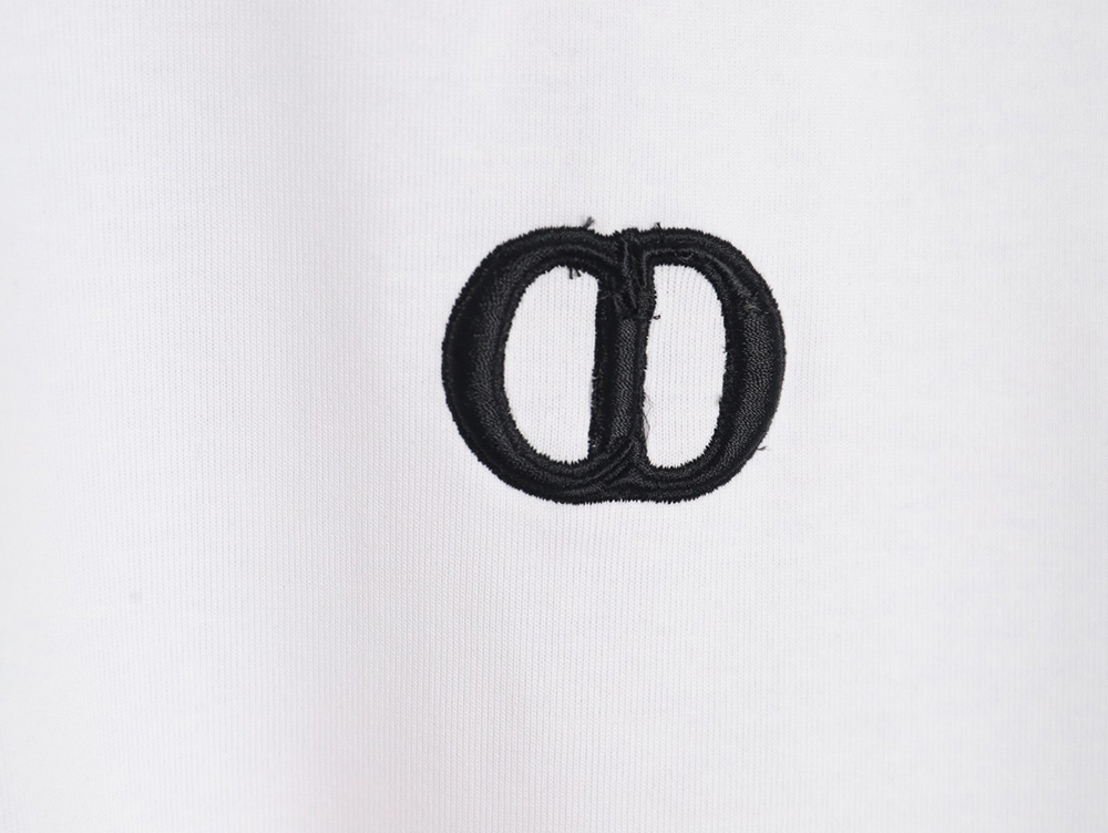 D*or chest logo embroidered lettering short sleeve t-shirt