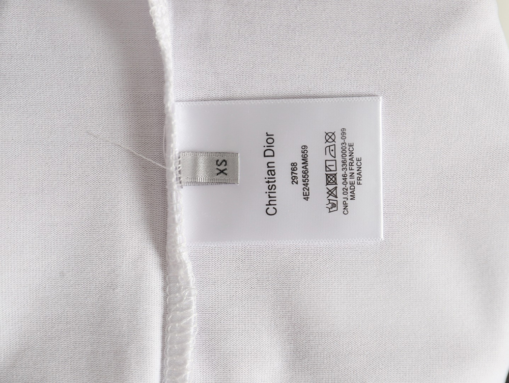 D*or chest logo embroidered lettering short sleeve t-shirt